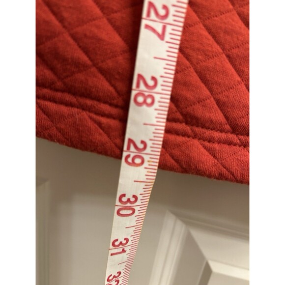 CJ Banks Women's 2X Orange Quilted Full Zip Vest Zipper Front Pockets - Picture 6 of 6